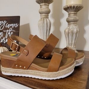 Brown Espadrille Sandals